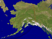USA-Alaska Satellit + Grenzen 2000x1487